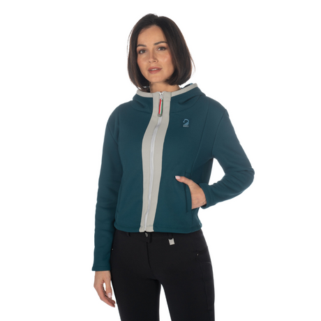 HKM Women's Sweat Jacket -Livigno- #colour_deep-green