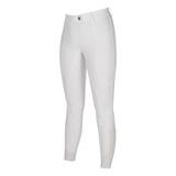 HKM Ladies Silicone Full Seat Riding Breeches -Amalfi- #colour_white