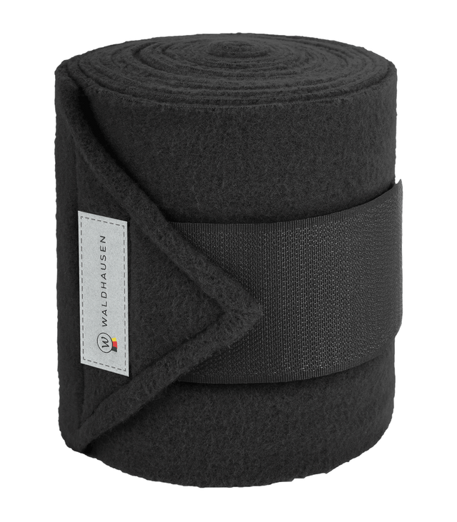 Waldhausen Basic Fleece Bandages Set #colour_black-black