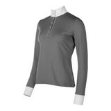 HKM Women's Long Sleeve Competition Shirt -Emilia- #colour_grey