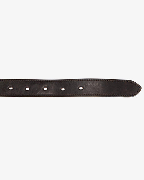 Equestro Leather Belt With Snaffle Bits #colour_brown-silver