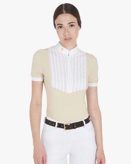 Equestro Leather Belt With Silver Clincher #colour_brown-gold