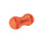 HKM Natural Rubber Dog Toy -Buddy Bone II- #colour_orange