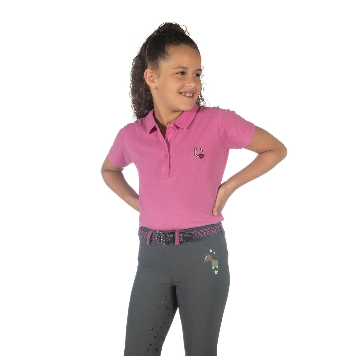 HKM Children's Polo Shirt -Claire- #colour_pink