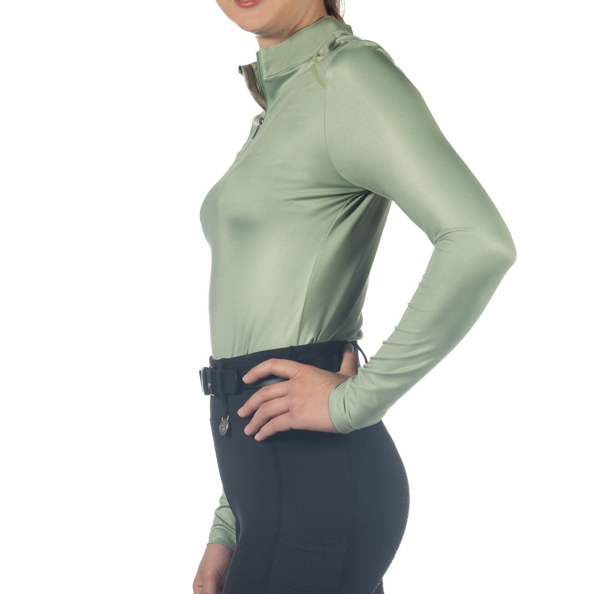 HKM Ladies Functional Shirt -Summer Milano II- #colour_jade-green