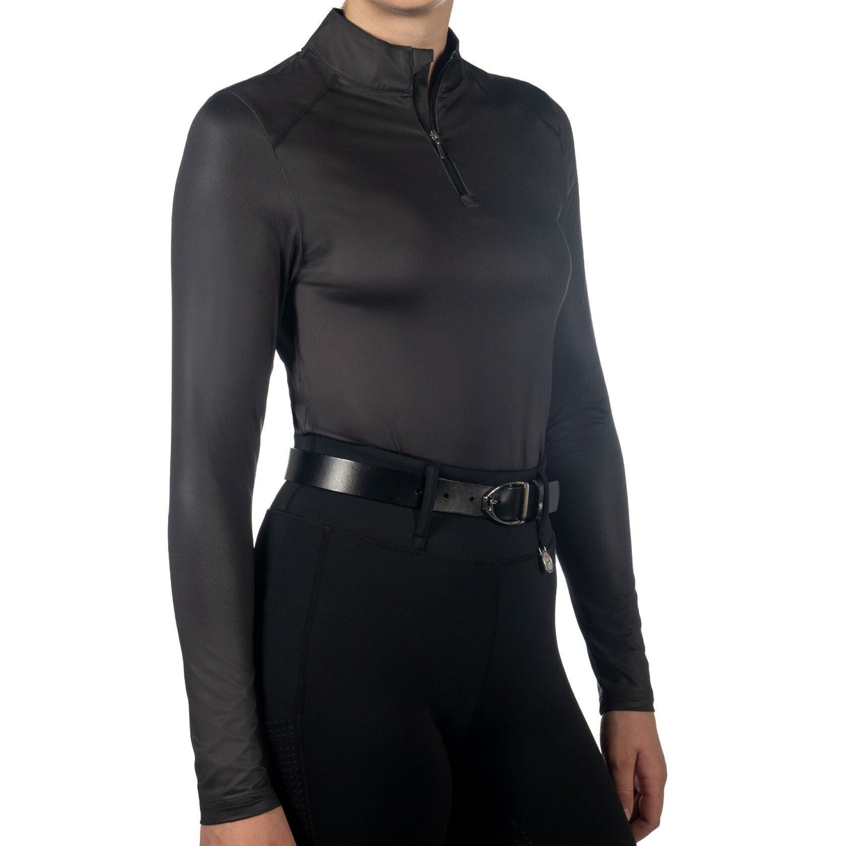 HKM Ladies Functional Shirt -Summer Milano II- #colour_black