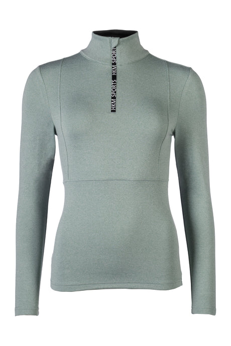HKM Children's Functional Shirt -Supersoft II- Melange #colour_sage