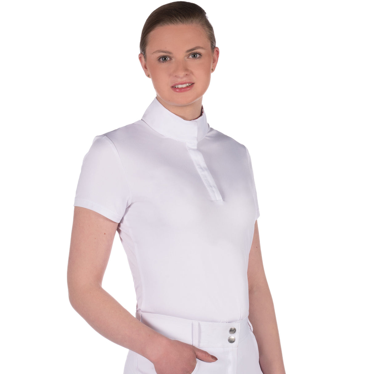 HKM Ladies Competition Shirt -Hunter- Short Sleeve