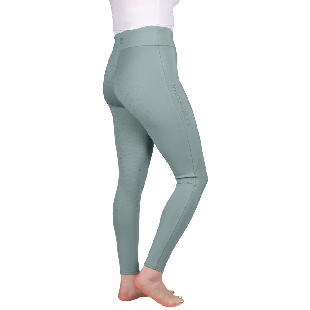 Hy Equestrian Melton Flex Riding Tights #colour_dove-blue