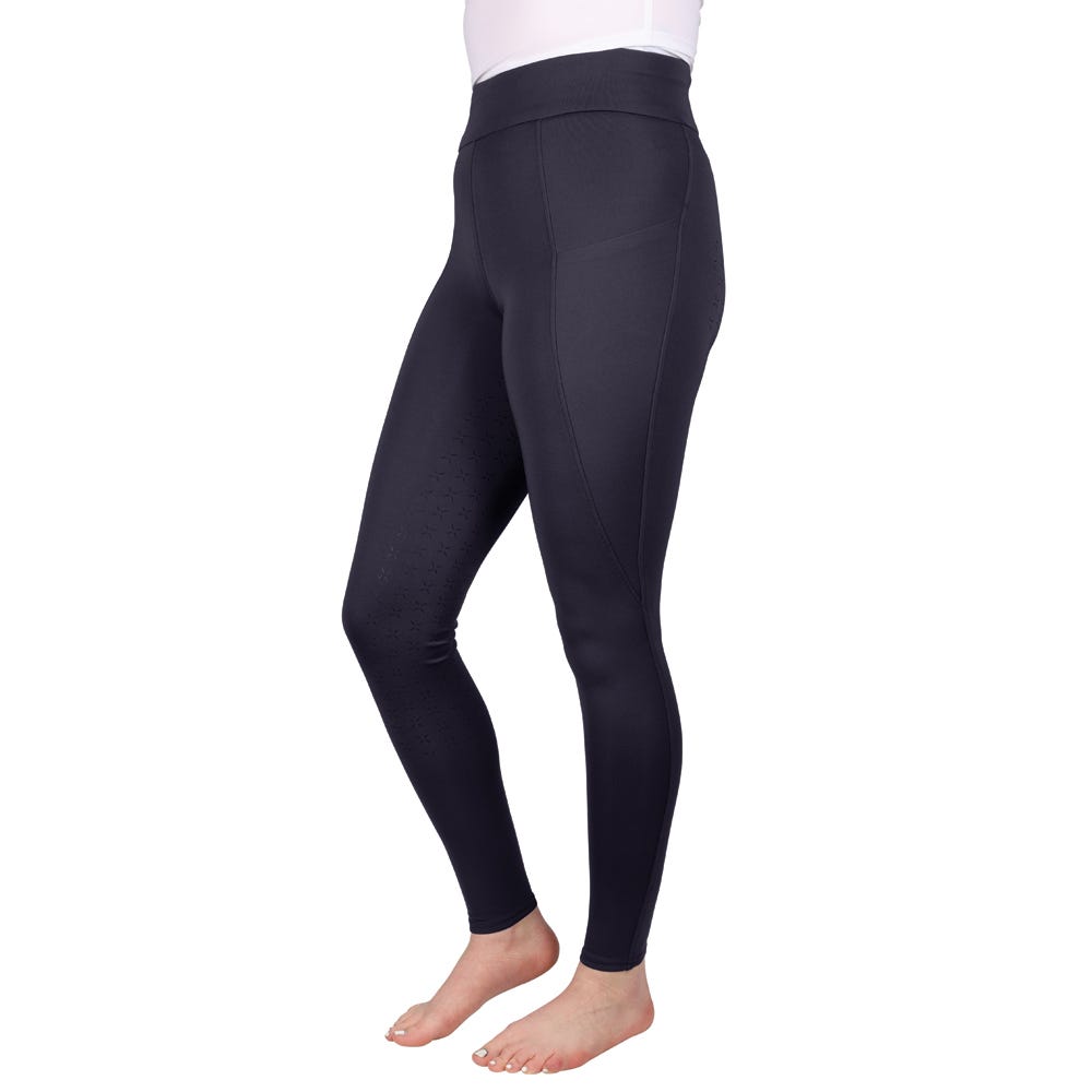 Hy Equestrian Melton Flex Riding Tights #colour_dark-navy