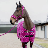 Supreme Products Dotty Fleece Head Collar & Lead Rope #colour_magical-mulberry