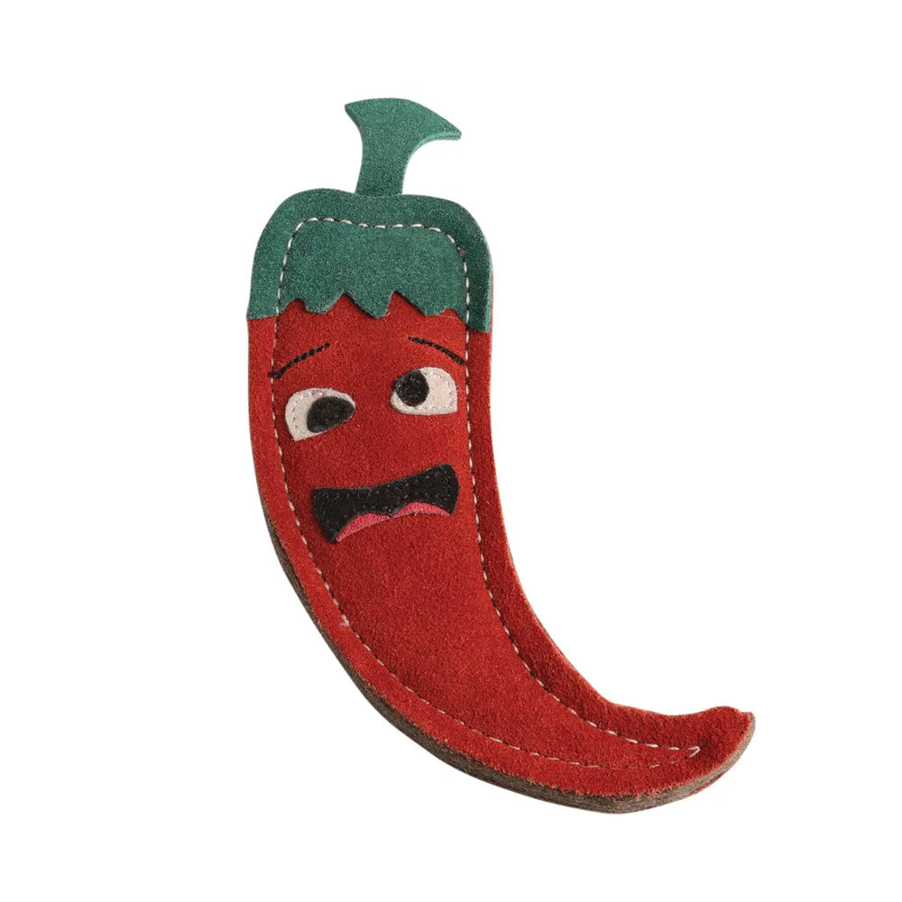 Benji & Flo Crazy Faces Dog Toy #style_jalapeno-the-red-hot-chilli