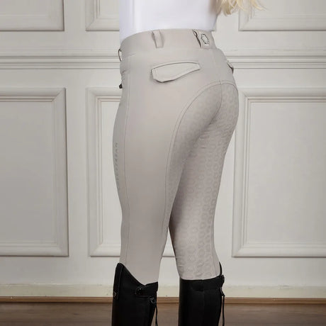 Coldstream Next Generation Carham Sparkle Riding Tights #colour_pearl-grey
