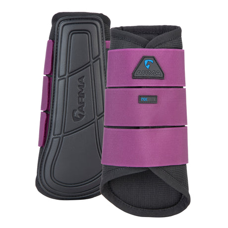 Shires ARMA Air Motion Brushing Boots #colour_black-cherry