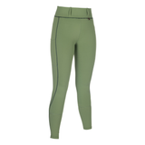 HKM Ladies Silicone Full Seat Riding Tights -Juna- #colour_jade-green