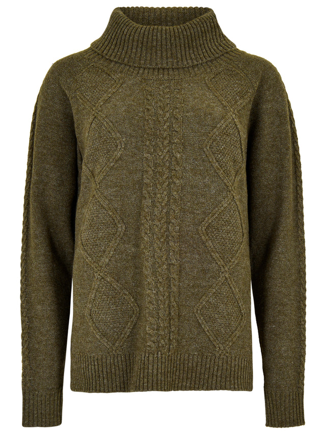 Dubarry Womens Kirkwood Knitted Jumper #colour_dusky-green