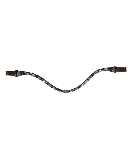 HKM Browband -Amazing- #colour_brown-petrol