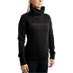 Montar MoNaja High Collar Sweatshirt with Gun Metal Crystal Logo #colour_black