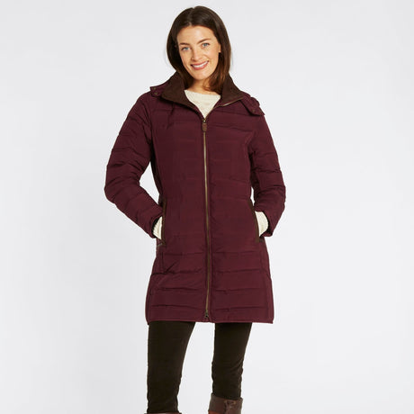 Dubarry Womens Ballybrophy Quilted Jacket #colour_ox-blood