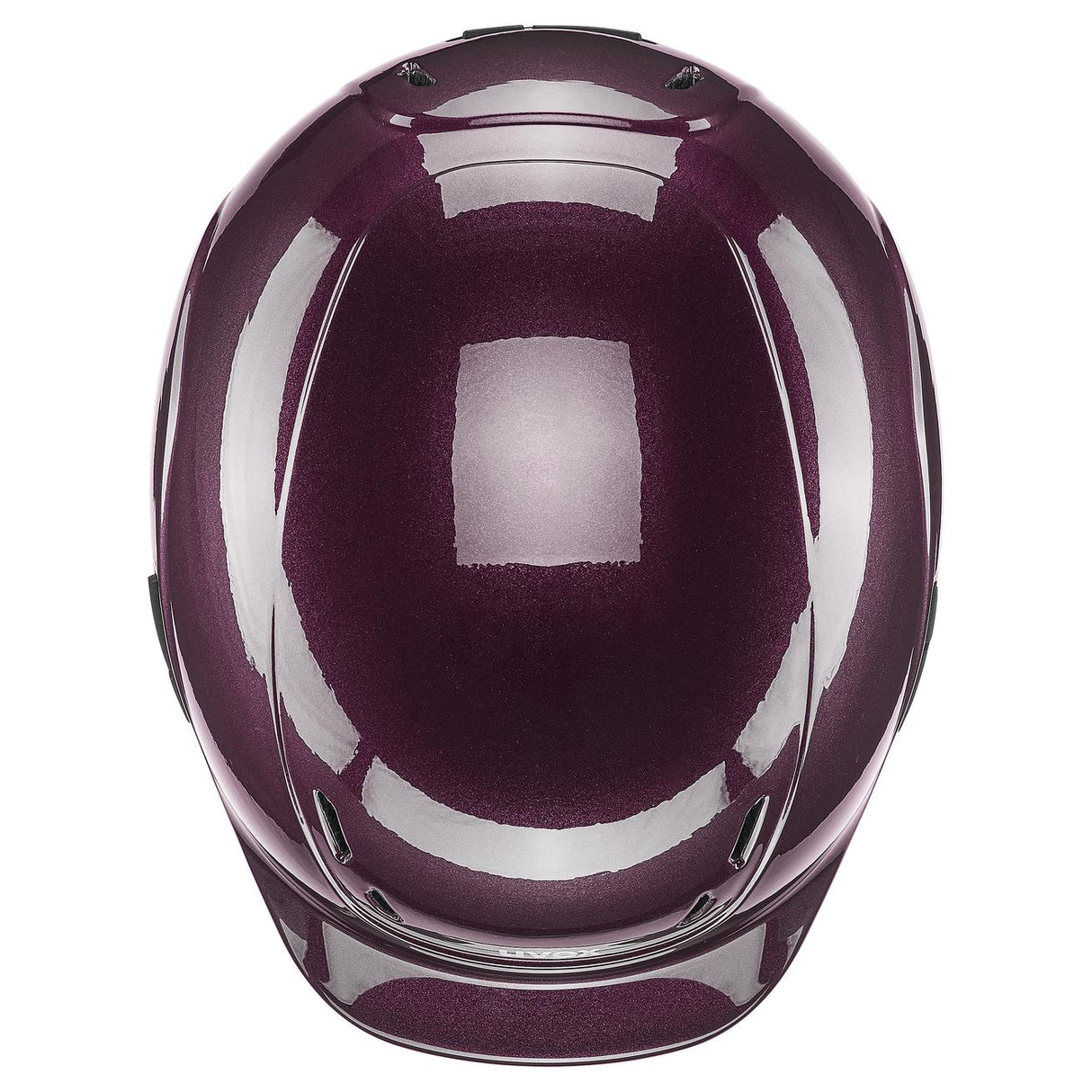 Uvex Kiddox Shiny Riding Hat #colour_burgundy