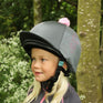 Hy Equestrian Stella Hat Cover#colour_grey-pink
