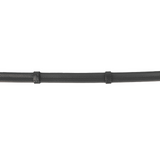 ProPresicce Softy Grip Rubber Reins with Stoppers by Hy Equestrian #colour_black