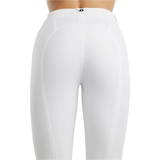 Montar MoZida Refined Gun Metal Crystals Knee Grip Breeches #colour_white