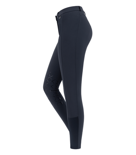 E.L.T Micro Ladies Knee Silicone Riding Breeches #colour_night-blue