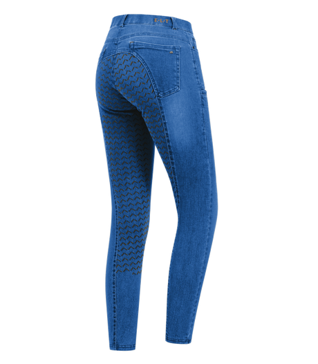 E.L.T Ladies Luna Jeans Breeches #colour_jeans-blue