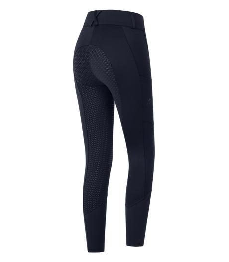 E.L.T Essential Ladies High Waist Silicone Breeches #colour_deep-blue