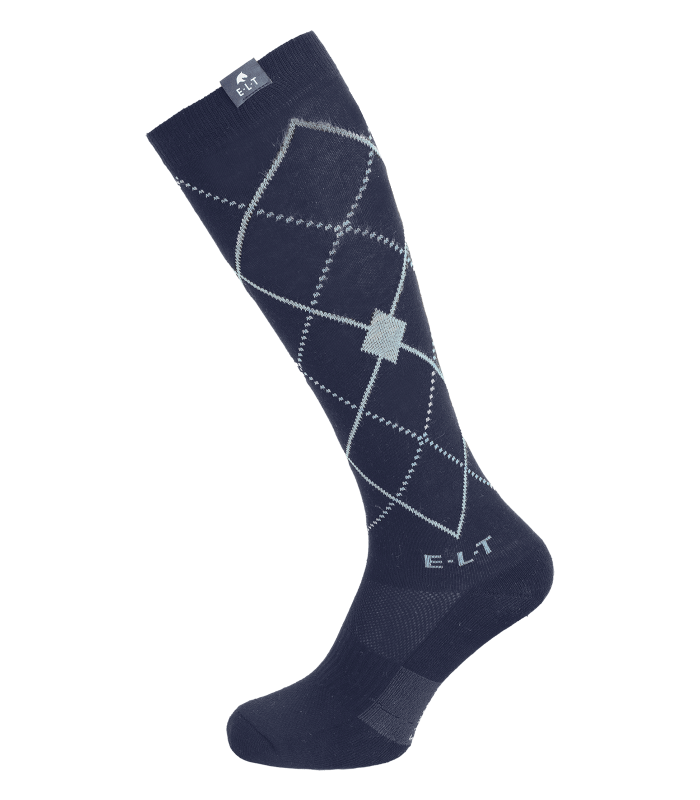 E.L.T Argyle Riding Socks #colour_deep-blue-stone-blue