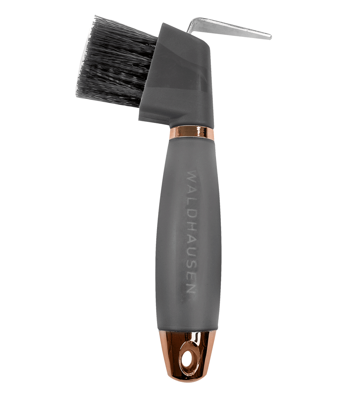 Waldhausen Hoof Pick with Gel Handle #colour_black-rose-gold