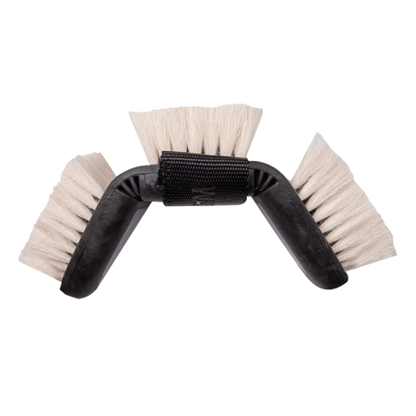 Waldhausen Flex Cuddle Brush with Goat's Bristles #colour_schwarz-grau