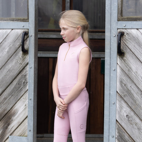 Coldstream Next Generation Children's Cranshaws Sleeveless Base Layer #colour_blush-pink