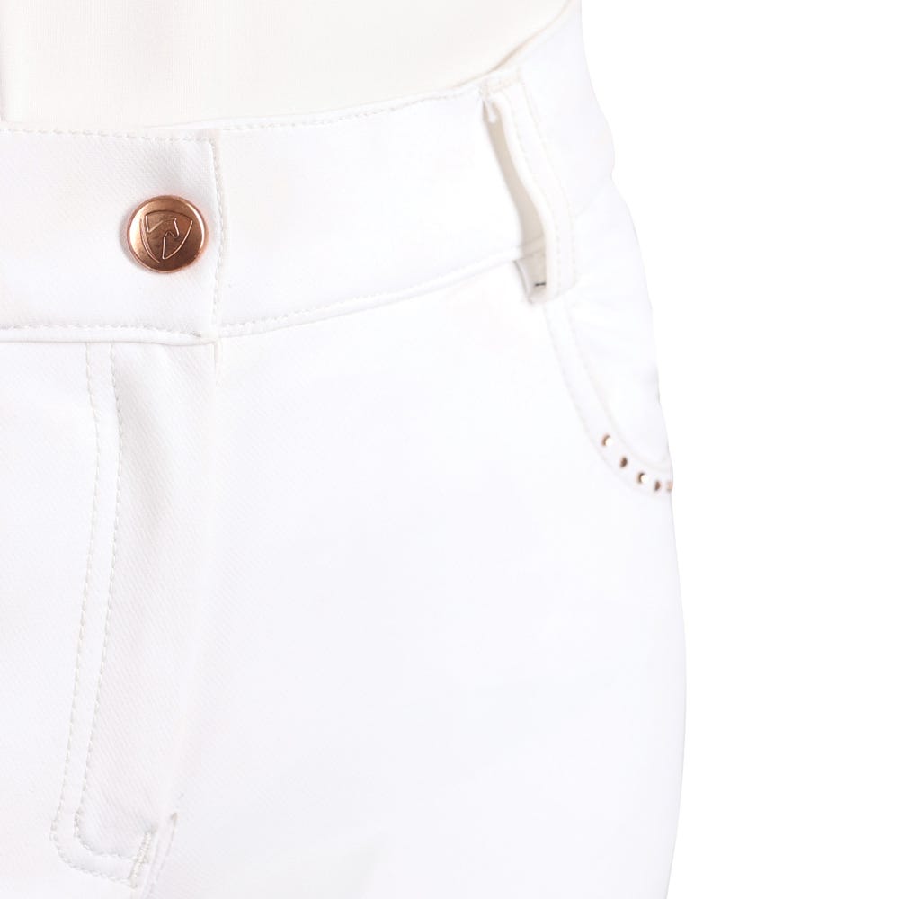 Hy Equestrian Roka Royal Breeches #colour_white-rose-gold