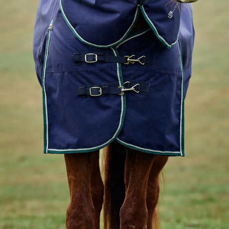 Weatherbeeta Comfitec Plus Dynamic 0G Detach-A-Neck Turnout #colour_navy-forest-green