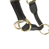 Shires Velociti Lusso Soria Leather Headcollar #colour_black