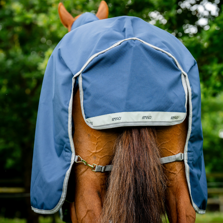 Horseware Ireland Amigo 1200D 250g Turnout Rug #colour_navy-titanium-grey-silver