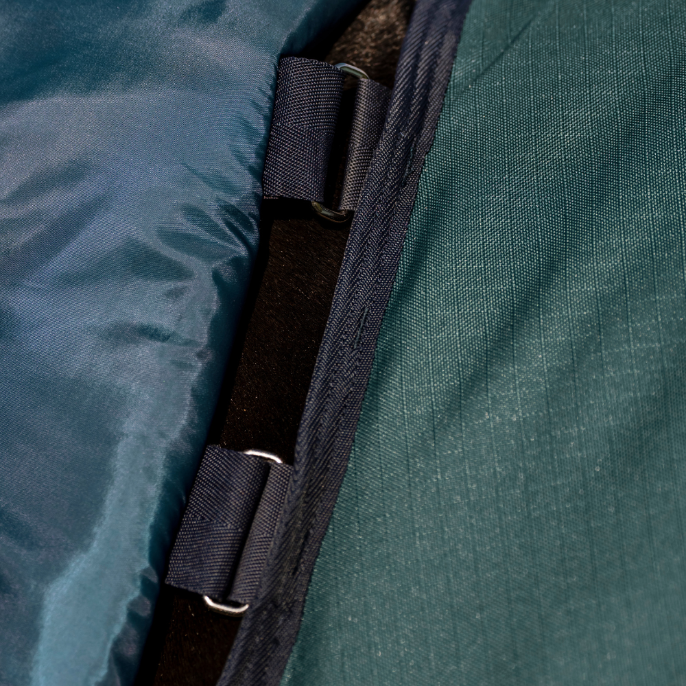 Horseware Ireland Amigo Ripstop 900D Plus 200g Pony Turnout Rug #colour_dynasty-green-navy-silver