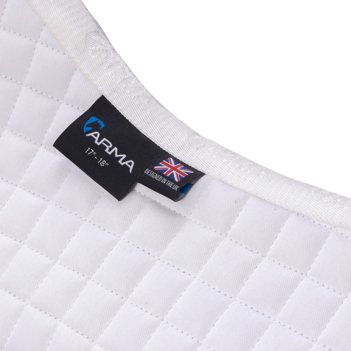 Shires ARMA Numbered Saddlecloth #colour_white