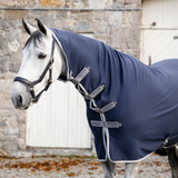 Horseware Ireland Amigo Jersey Integrated Cooler #colour_navy-titanium grey-silver