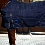 Weatherbeeta Comfitec PP Channel Quilt 220G Detach-A-Neck Stable Rug #colour_navy-charcoal