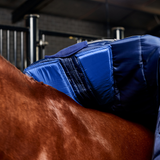 Weatherbeeta Comfitec PP Channel Quilt 220G Detach-A-Neck Stable Rug #colour_navy-charcoal