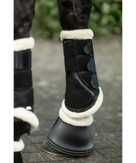 HKM Protection Boots -Shiny Fur- #colour_black