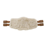 Stubben Equi-Soft® Short Saddle Girth with Cover - Tobacco #colour_lambskin-beige-brown