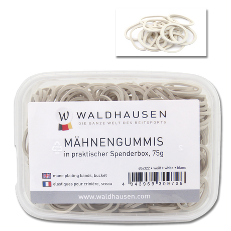 Waldhausen Rubber Plaiting Bands with Box #colour_white