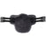 Stubben Equi-Soft® Belly Stud Girth with Cover - Ebony #colour_lambskin-anthracite-black