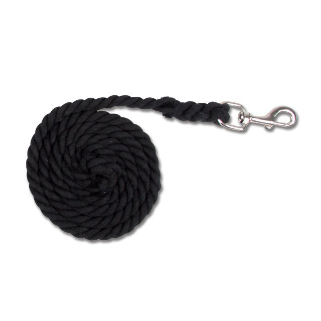 E.L.T Lead Rope Cotton Snap Hook #colour_black