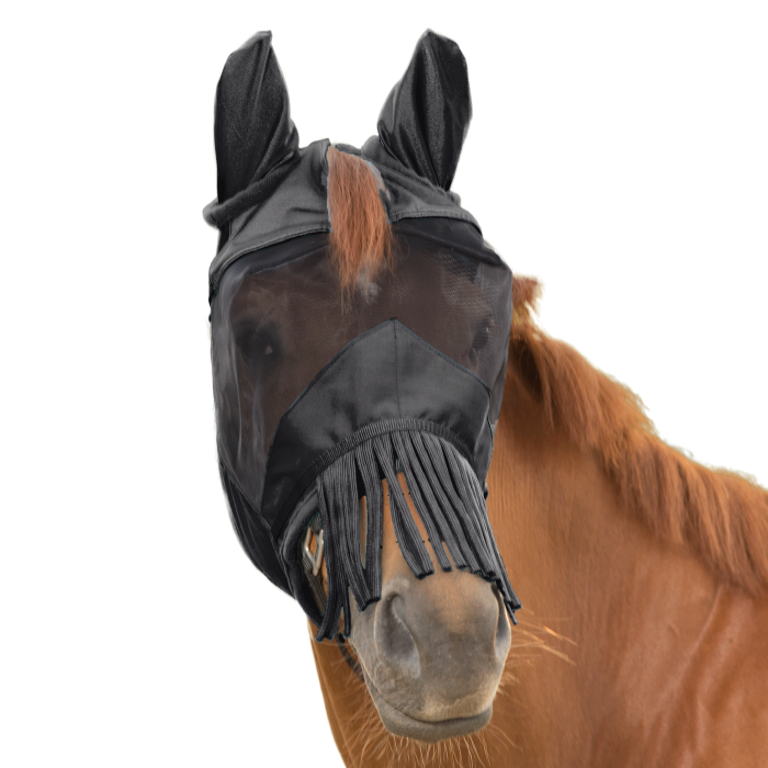 Waldhausen Premium 3-in-1 Fly Mask #colour_black