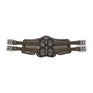Stubben Equi-Soft® Saddle Girth with Cover - Ebony #colour_vachette-leather-ebony